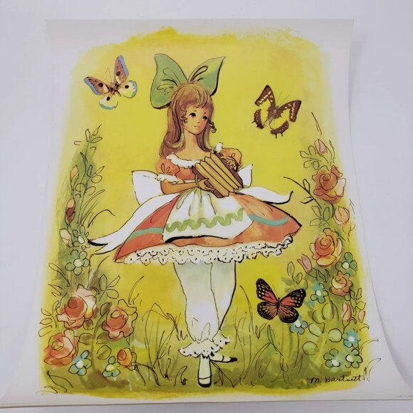 Set of 4 Art 1971 Lithograph Poster Prints SCAFA Tornabene 14x11 Harnett Girls - Picture 2 of 8